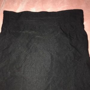 Black mini skirt